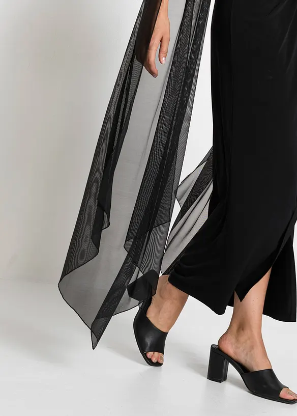 Maxikleid mit langen Mesh-&Auml;rmel, bonprix