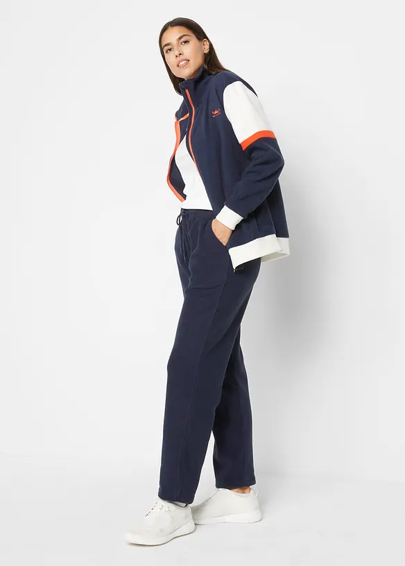 Pantalon en polaire &agrave; taille &eacute;lastiqu&eacute;e, bonprix