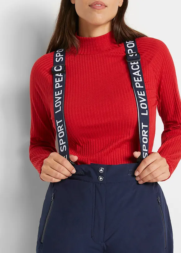 Ski Funktions-Thermohose mit abnehmbaren Trägern, wasserdicht, bonprix