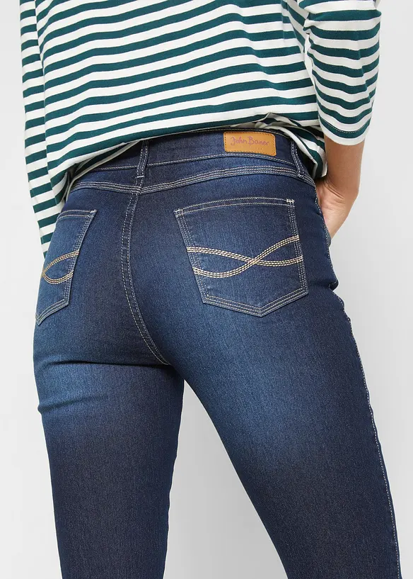 Jean skinny taille mi-haute, extensible, bonprix