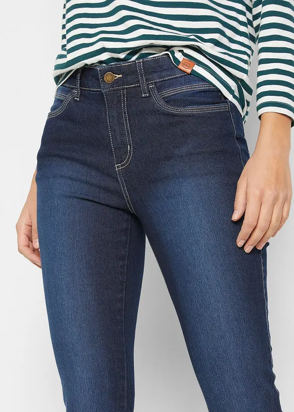 Jean skinny taille mi-haute, extensible, bonprix
