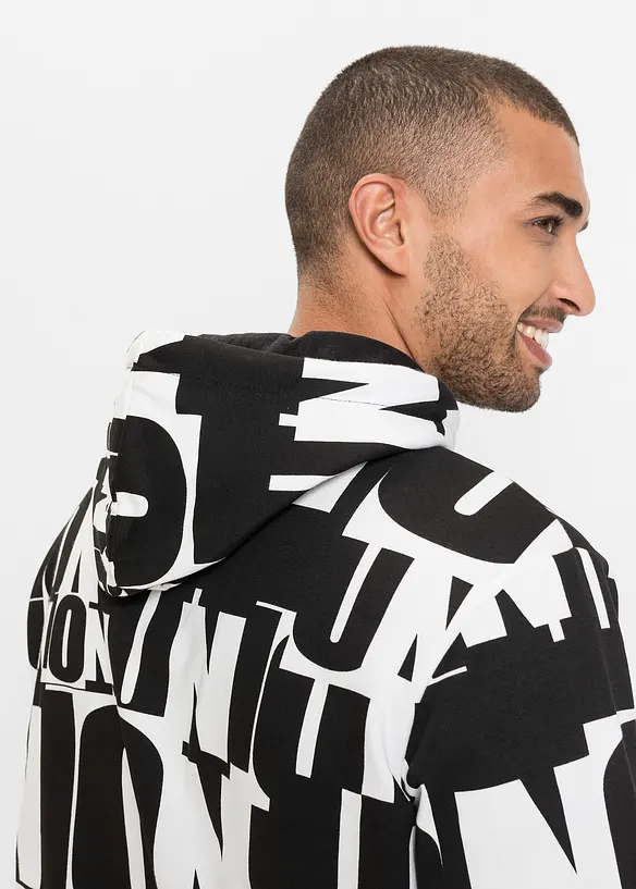 Sweat &agrave; capuche 100% coton, bonprix