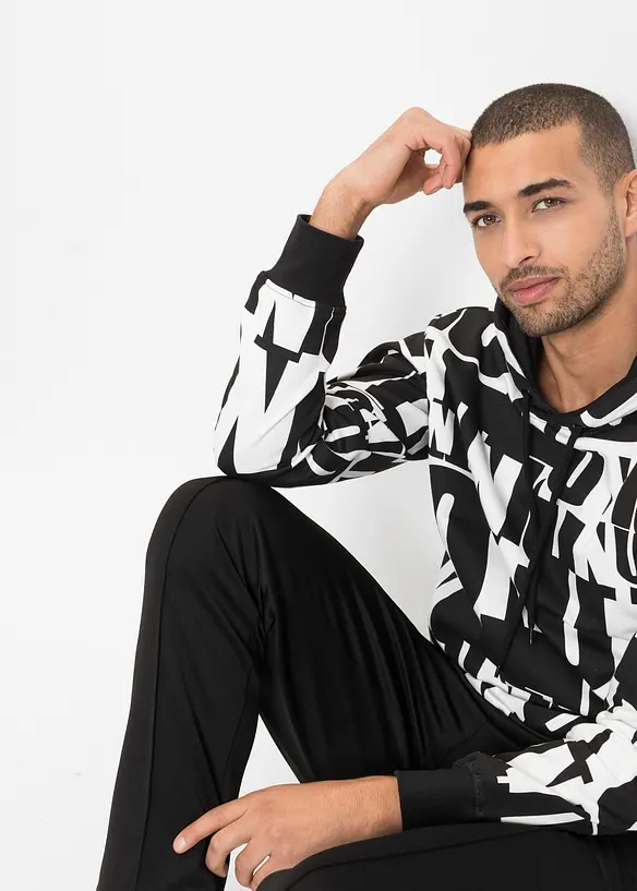 Sweat &agrave; capuche 100% coton, bonprix