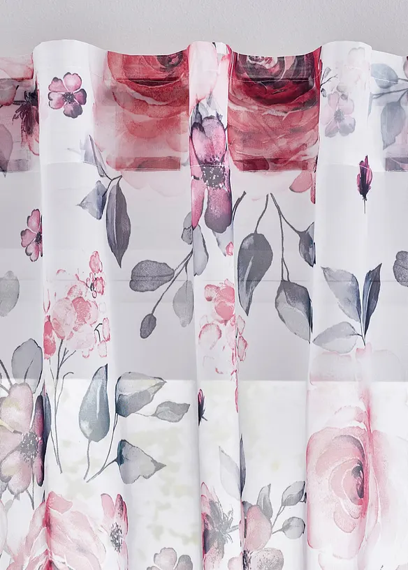 Voilage &agrave; imprim&eacute; floral (1 pce), bonprix