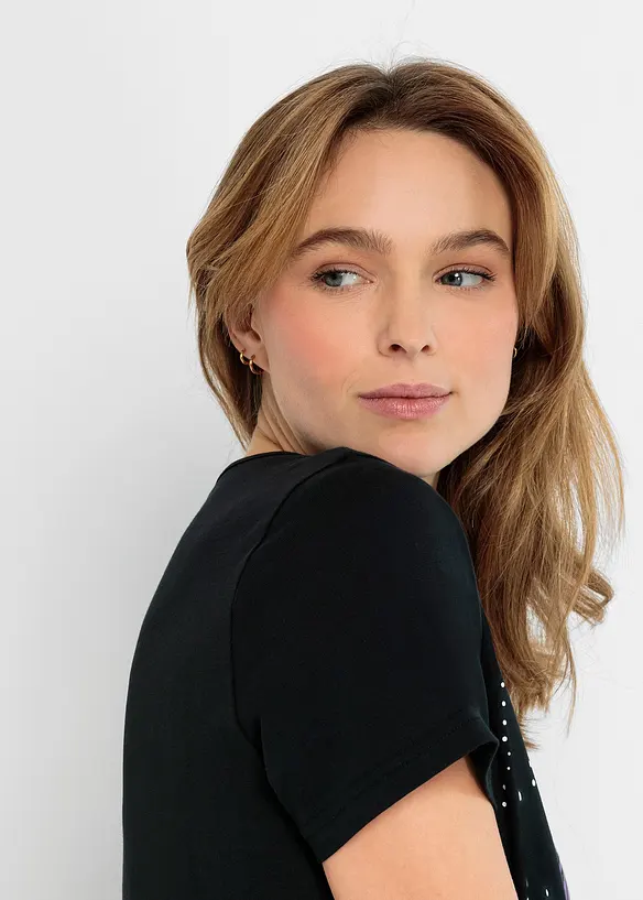 Chemise de nuit courte 100% coton, bonprix