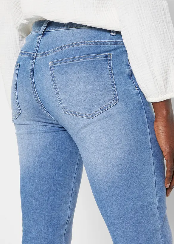 Jean slim extensible, taille mi-haute, bonprix