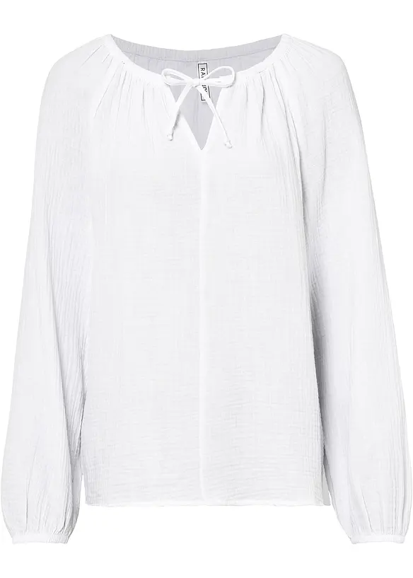 Blouse en gaze de coton, bonprix