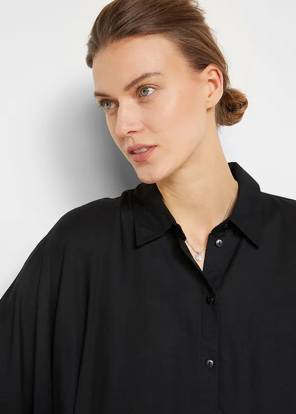 Blusenkleid aus feiner Viskose, bonprix