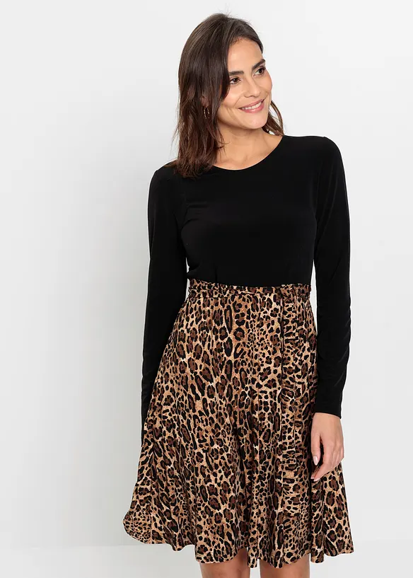 Robe courte avec ceinture, bonprix