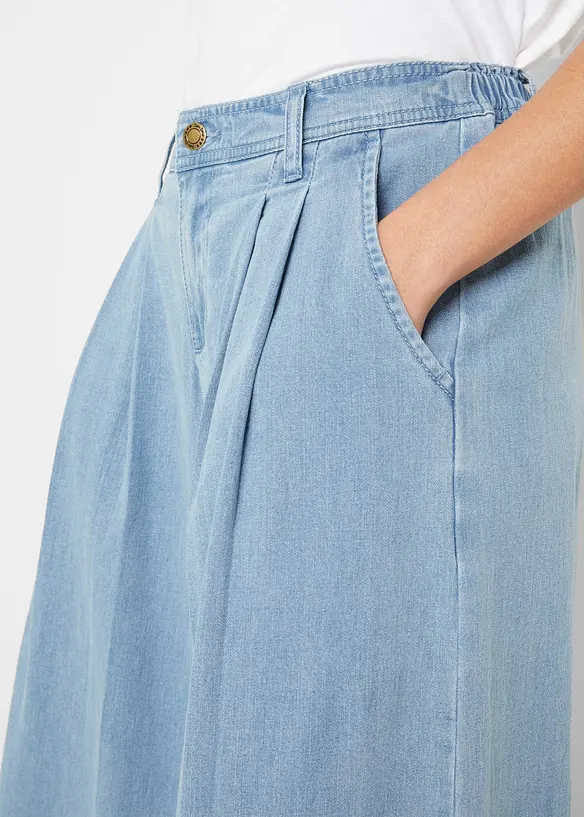 Wide-Leg-Jeans, Hosenrock, bonprix