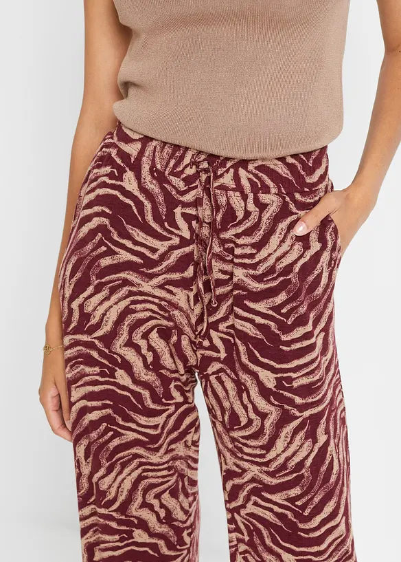 Pantalon fluide en jersey viscose, bonprix