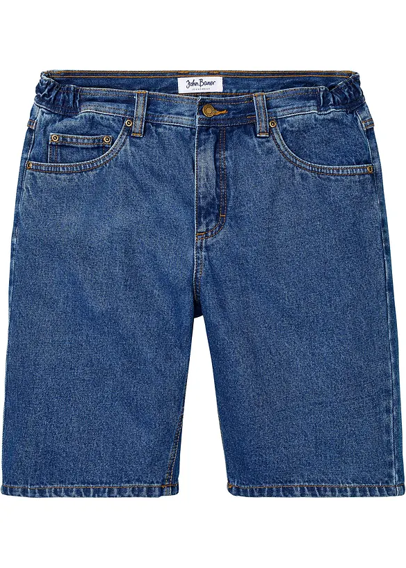 Jeans-Bermuda mit Komfortbund, Classic Fit, bonprix