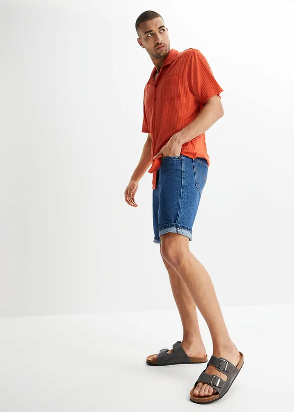 Jeans-Bermuda mit Komfortbund, Classic Fit, bonprix