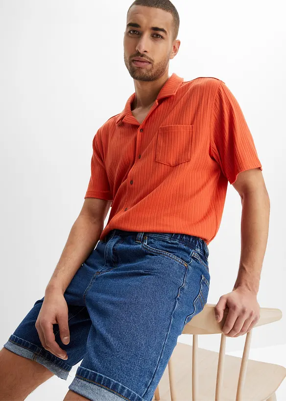 Jeans-Bermuda mit Komfortbund, Classic Fit, bonprix