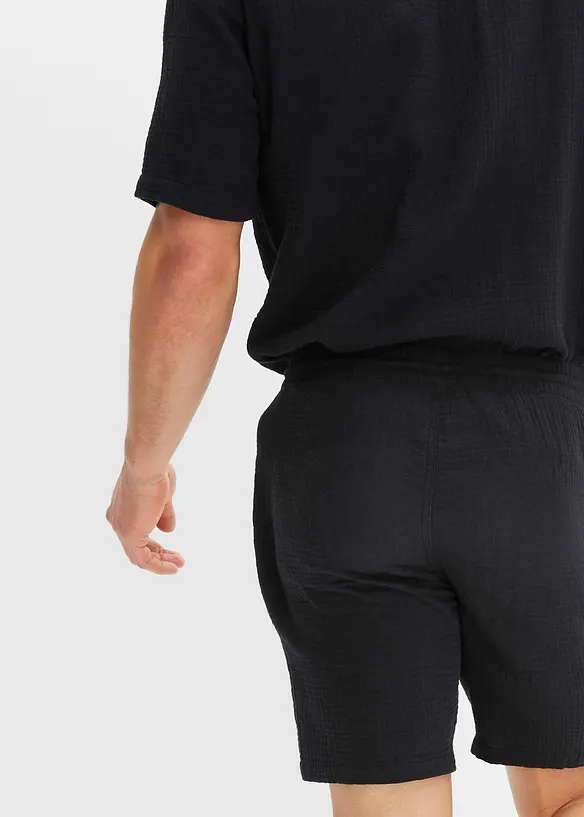 Musselin-Shorts aus reiner Baumwolle, Regular Fit, bonprix