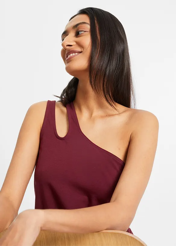 Top à épaule dénudée avec coton, bonprix