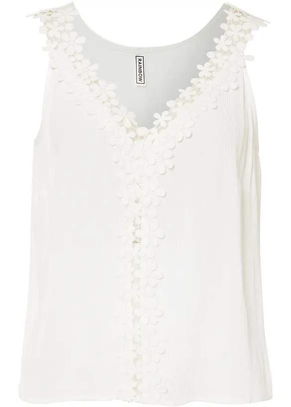 Top fluide effet froissé, bonprix