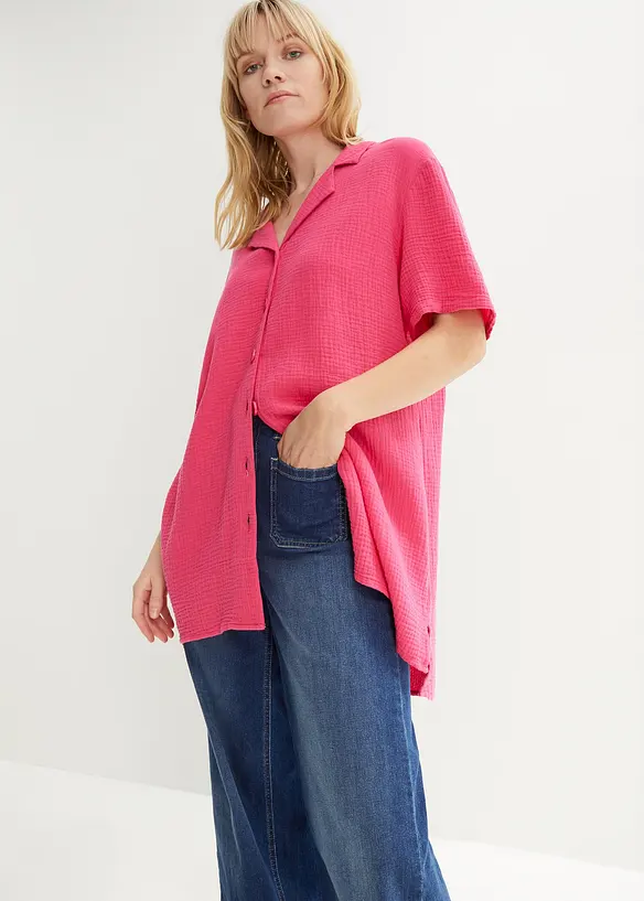 Hemdbluse aus Musselin, bonprix