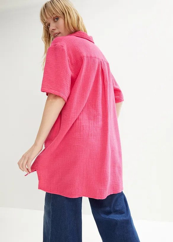 Hemdbluse aus Musselin, bonprix