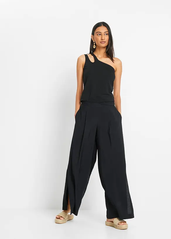 Pantalon &agrave; jambes larges, bonprix