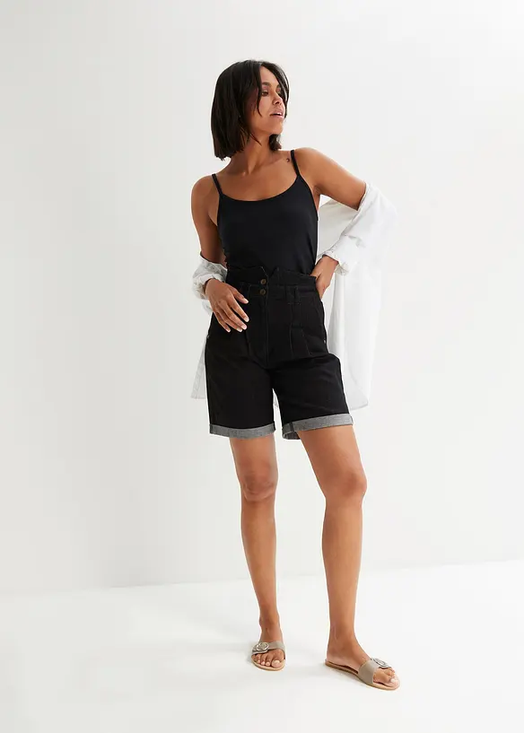 Spaghettitr&auml;ger-Top aus reiner Bio-Baumwolle (2er Pack), bonprix