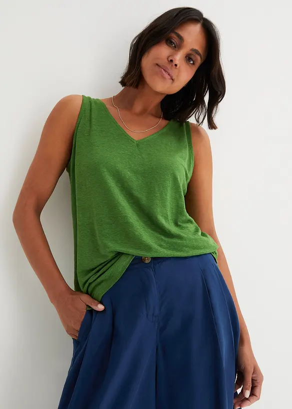 Tanktop aus Leinen, bonprix