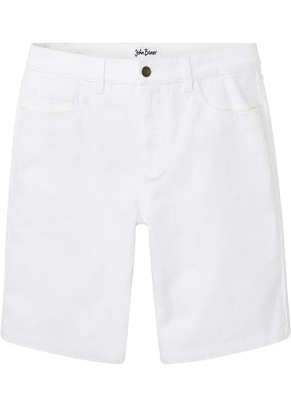 Bermuda en jean extensible, Classic Fit, bonprix