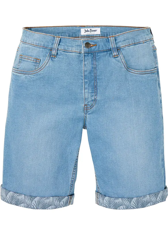 Bermuda en jean extensible, Regular, bonprix