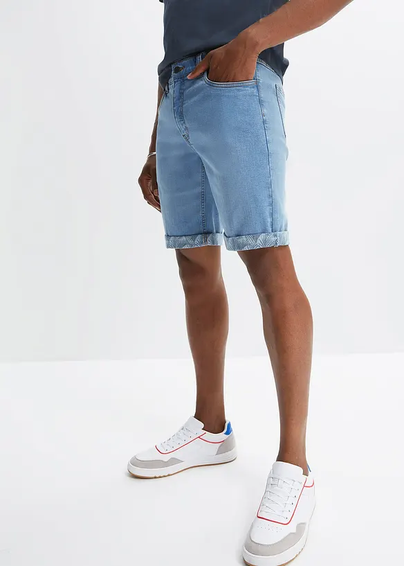 Bermuda en jean extensible, Regular, bonprix