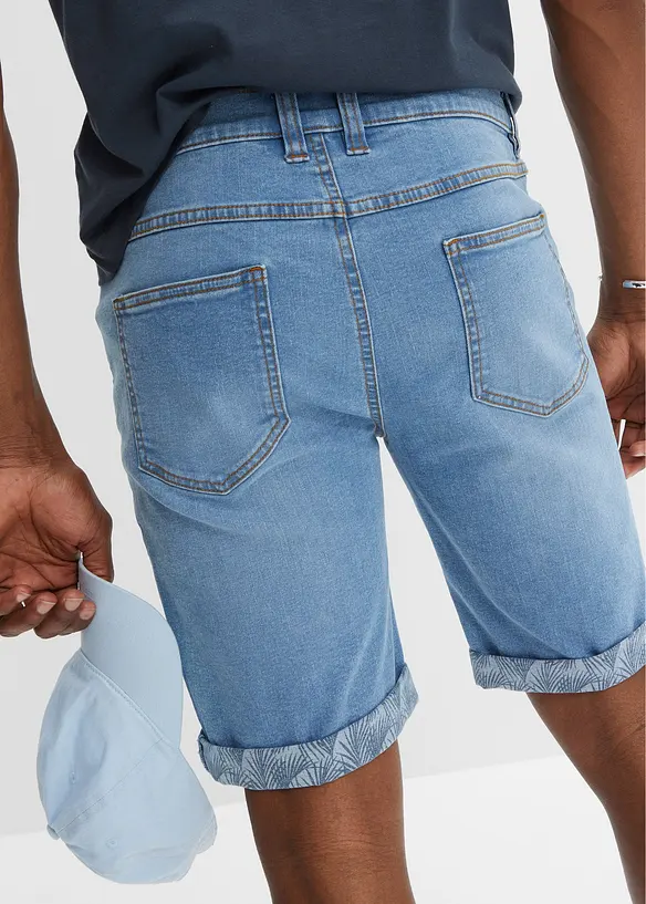 Bermuda en jean extensible, Regular, bonprix