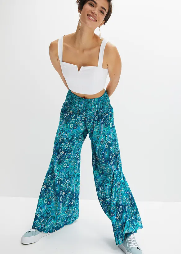 Palazzo-Hose aus fließender Viskose, bonprix