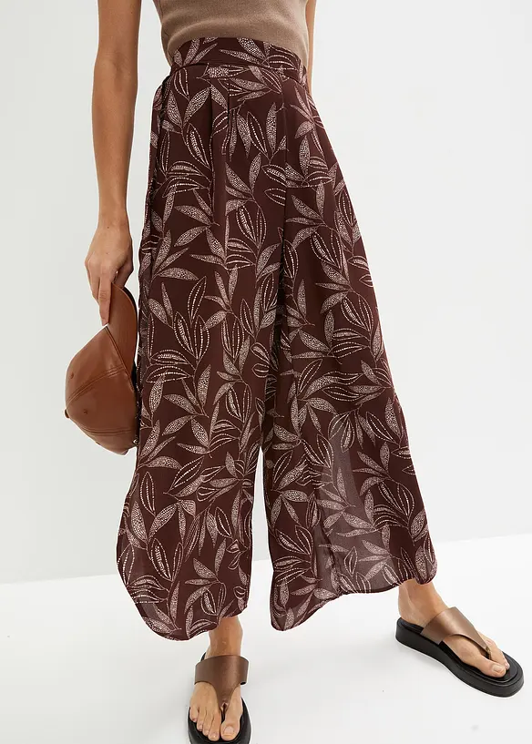 Pantalon palazzo fendu sur les côtés, bonprix