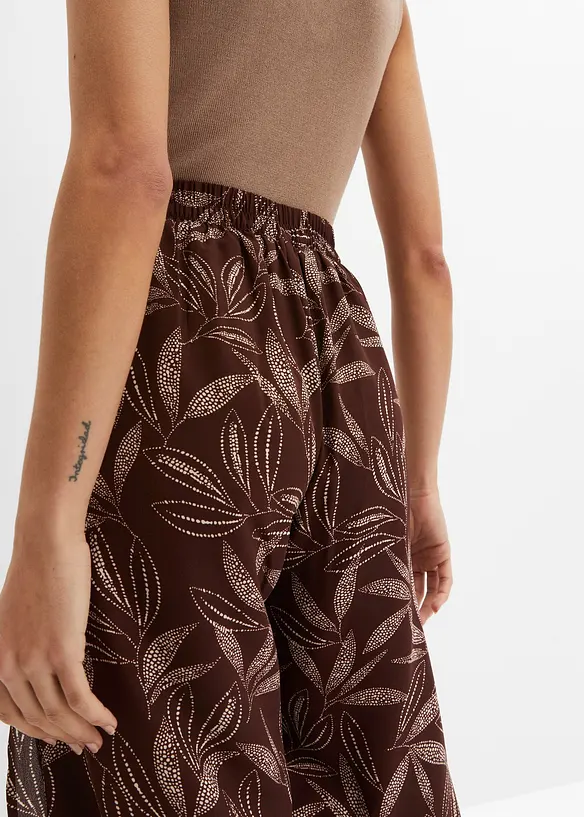 Pantalon palazzo fendu sur les côtés, bonprix