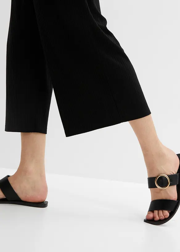 Pantalon en jersey à taille élastiquée, bonprix