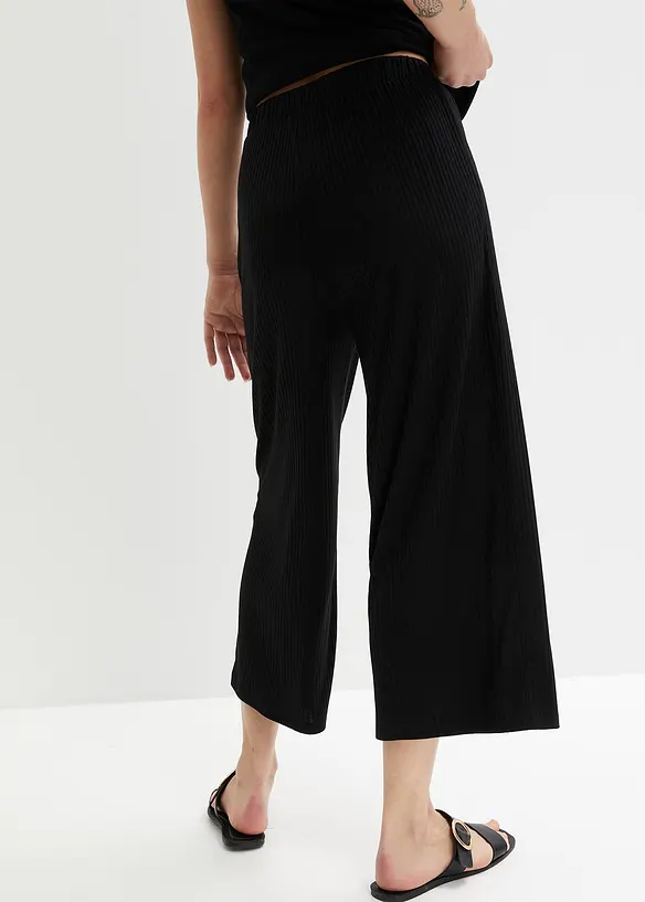 Pantalon en jersey à taille élastiquée, bonprix