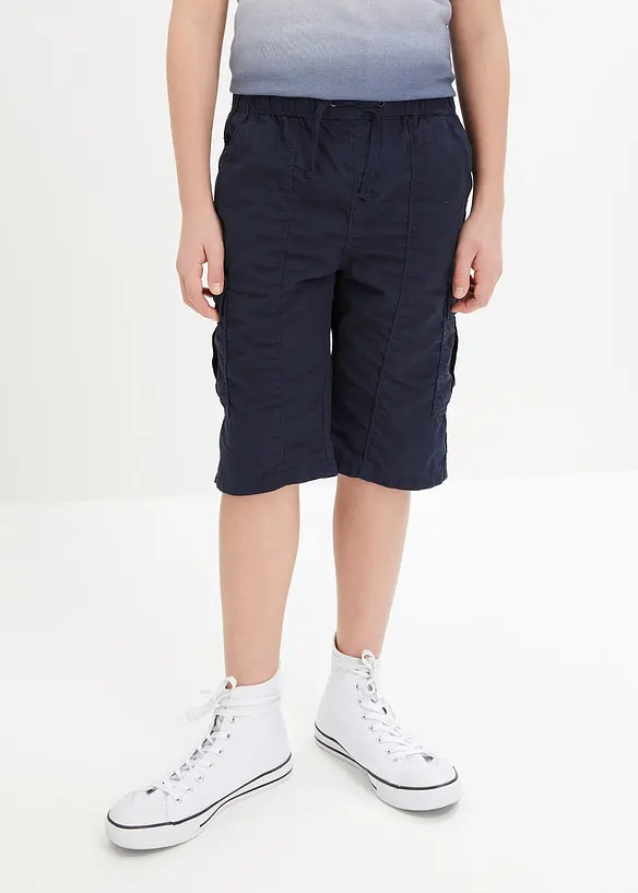 Schlupf-Cargo-Bermuda aus reiner Baumwolle, Regular Fit, bonprix