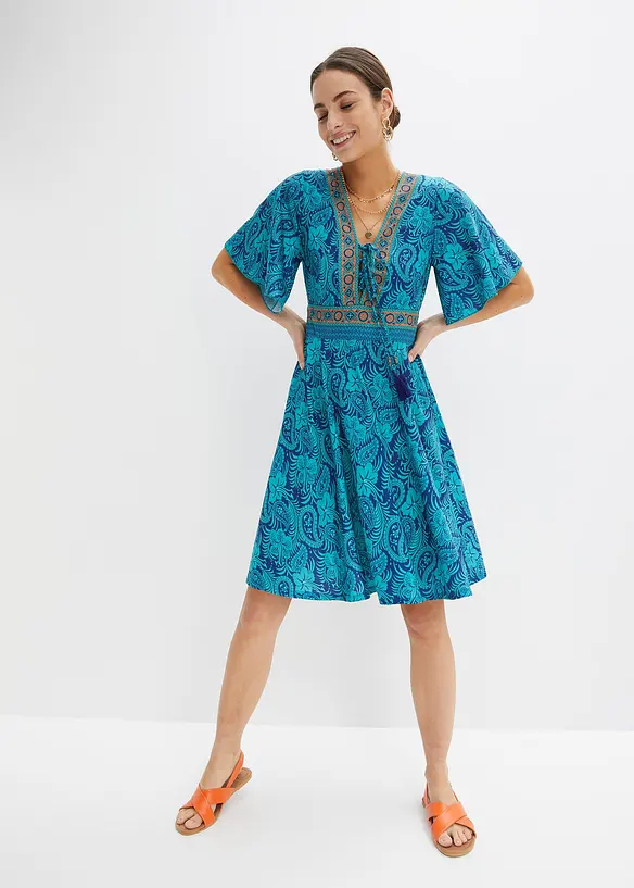 Robe courte imprimée, bonprix
