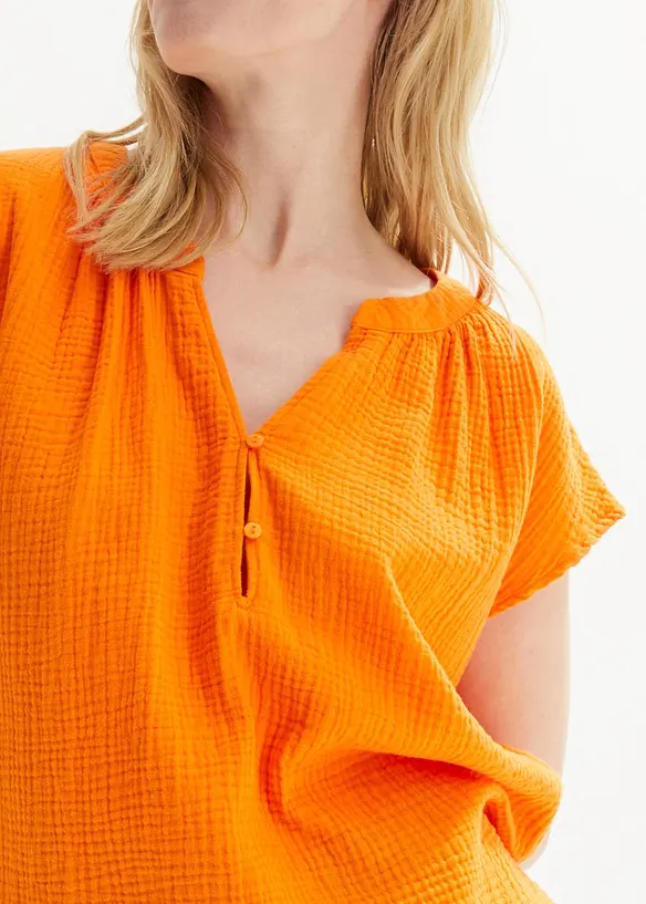 Blouse en gaze 100% coton, bonprix
