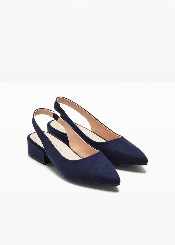 Slingpumps mit flachem Absatz, bonprix