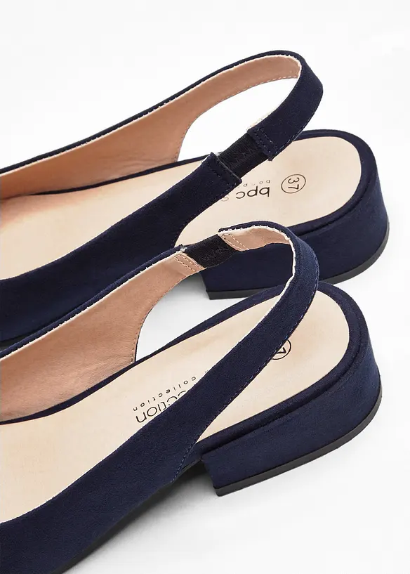 Slingpumps mit flachem Absatz, bonprix