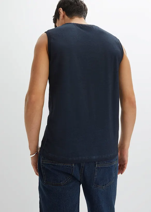 Débardeur marcel 100% coton effet délavé, bonprix