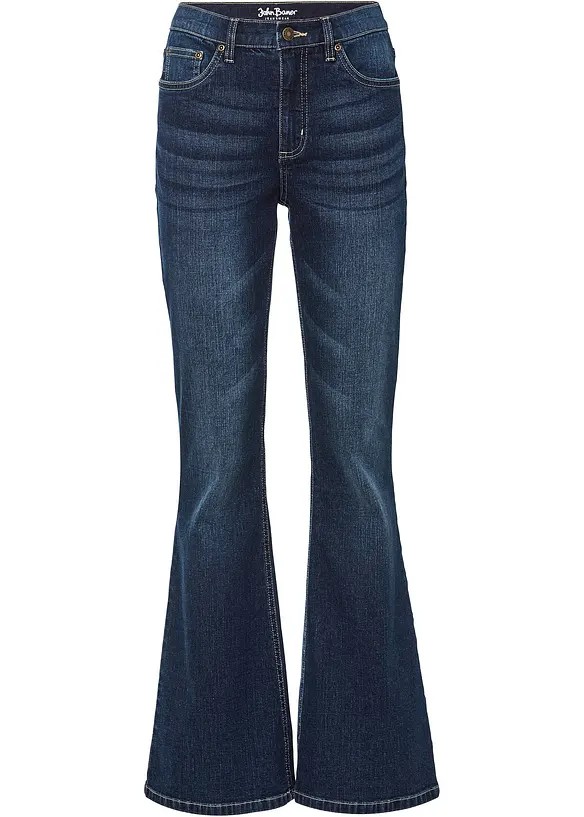 Jean flare taille haute, bonprix