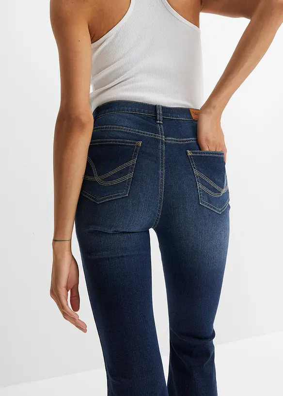Jean flare taille haute, bonprix