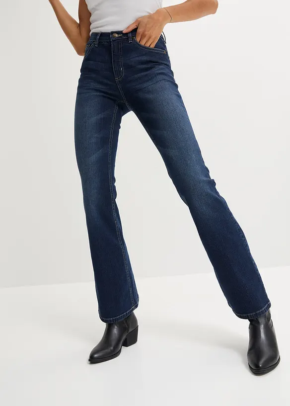 Jean flare taille haute, bonprix