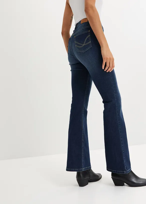 Jean flare taille haute, bonprix