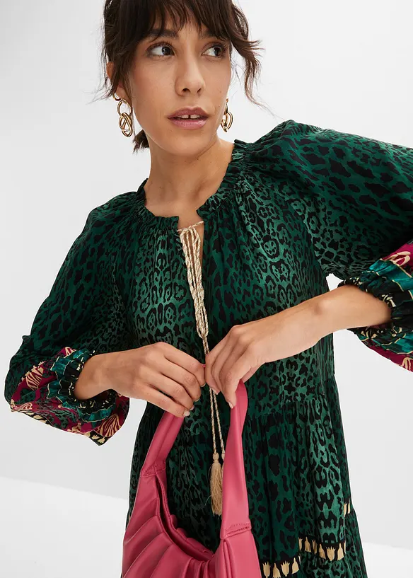 Tunika-Kleid aus fließender Viskose, bonprix