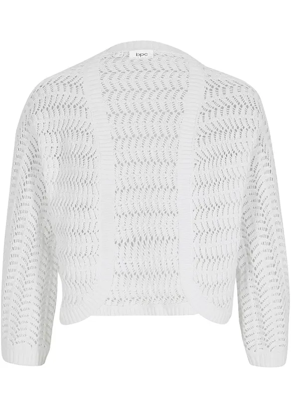 Bolero in Häkel-Optik, halbarm, bonprix