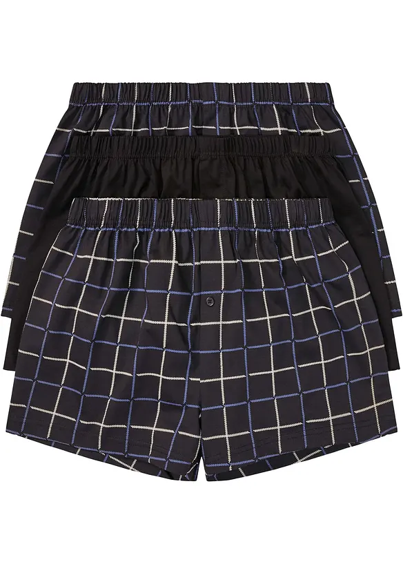 Lockere Jersey Boxershorts (3er Pack), bonprix