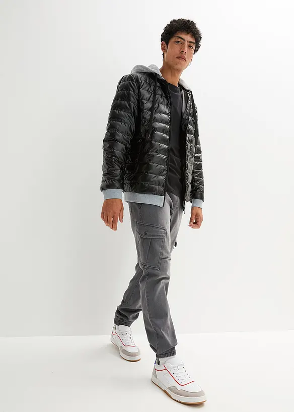 Regular-Fit Jeans-Jogger mit Dehnbund, Straight, bonprix