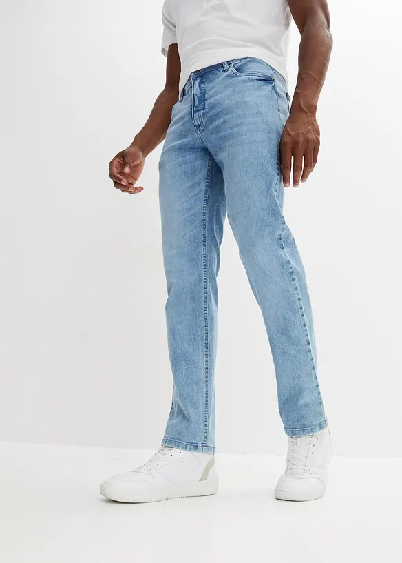 Jean droit extensible coupe ventre confort, Regular, bonprix